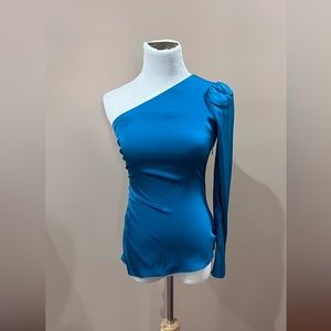 Intermix silk one shoulder top